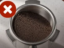 Uneven tamp, shown as a problem